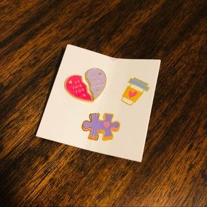 Bestfriend pin - two colors pink and purple
